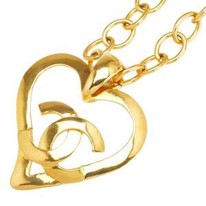 Chanel Coco Mark Heart Motif Necklace